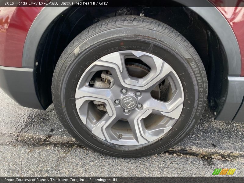 Basque Red Pearl II / Gray 2019 Honda CR-V EX-L AWD