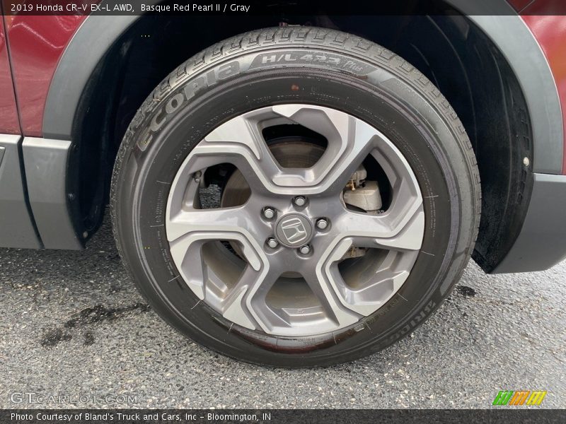 Basque Red Pearl II / Gray 2019 Honda CR-V EX-L AWD