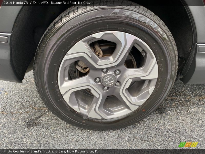 Basque Red Pearl II / Gray 2019 Honda CR-V EX-L AWD