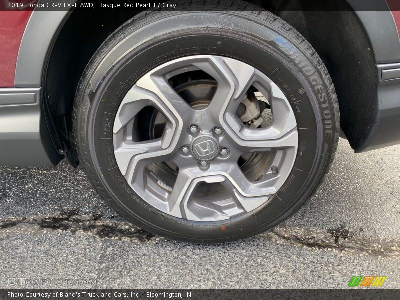 Basque Red Pearl II / Gray 2019 Honda CR-V EX-L AWD