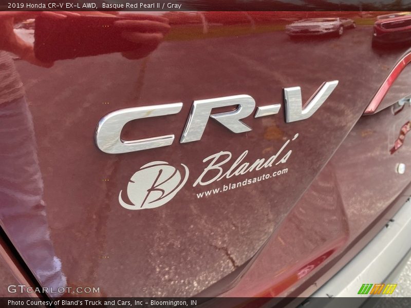 Basque Red Pearl II / Gray 2019 Honda CR-V EX-L AWD