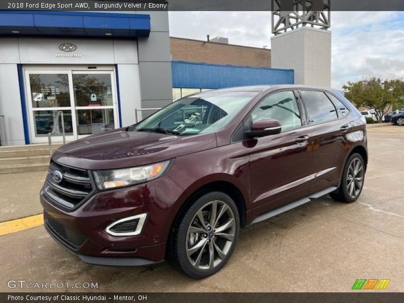 Burgundy Velvet / Ebony 2018 Ford Edge Sport AWD