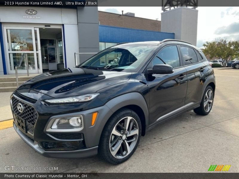 Ultra Black / Black 2019 Hyundai Kona Limited AWD