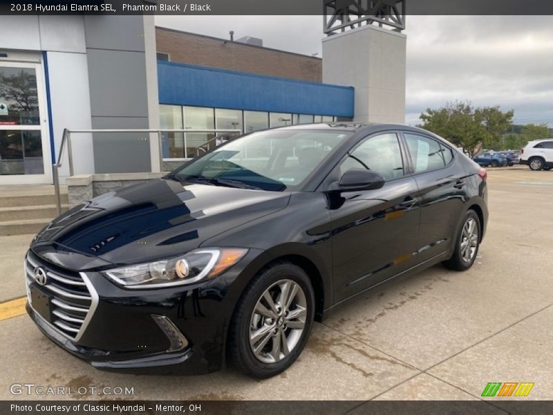 Phantom Black / Black 2018 Hyundai Elantra SEL
