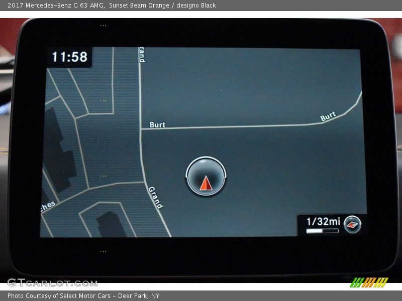 Navigation of 2017 G 63 AMG