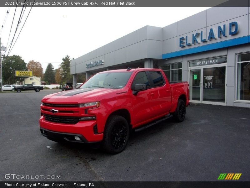 Red Hot / Jet Black 2021 Chevrolet Silverado 1500 RST Crew Cab 4x4