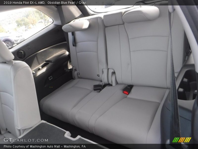 Obsidian Blue Pearl / Gray 2019 Honda Pilot EX-L AWD