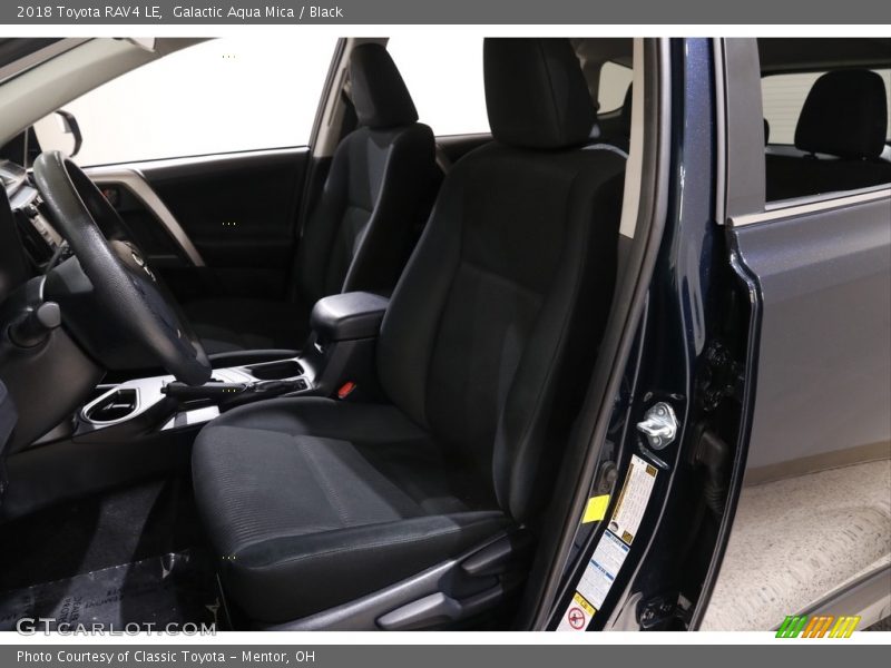Galactic Aqua Mica / Black 2018 Toyota RAV4 LE
