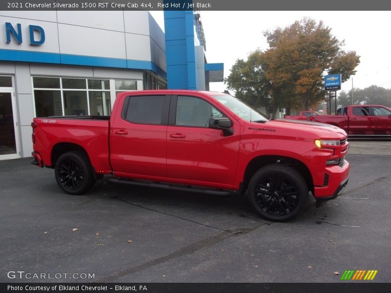 Red Hot / Jet Black 2021 Chevrolet Silverado 1500 RST Crew Cab 4x4