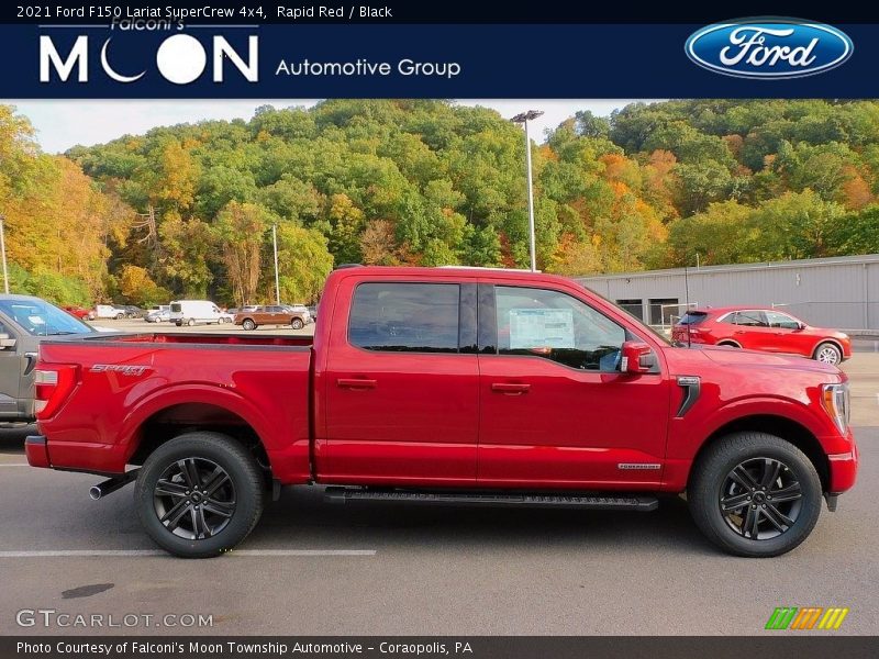 Rapid Red / Black 2021 Ford F150 Lariat SuperCrew 4x4