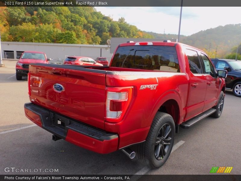 Rapid Red / Black 2021 Ford F150 Lariat SuperCrew 4x4