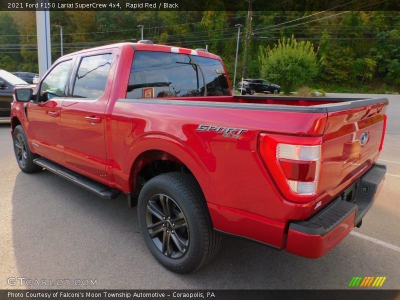 Rapid Red / Black 2021 Ford F150 Lariat SuperCrew 4x4