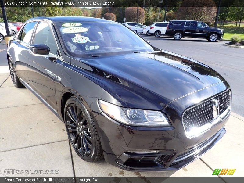 Infinite Black / Ebony 2020 Lincoln Continental Reserve AWD