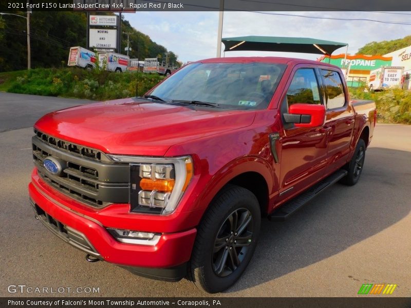 Rapid Red / Black 2021 Ford F150 Lariat SuperCrew 4x4