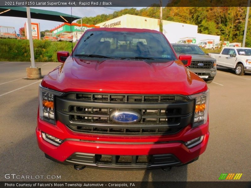 Rapid Red / Black 2021 Ford F150 Lariat SuperCrew 4x4