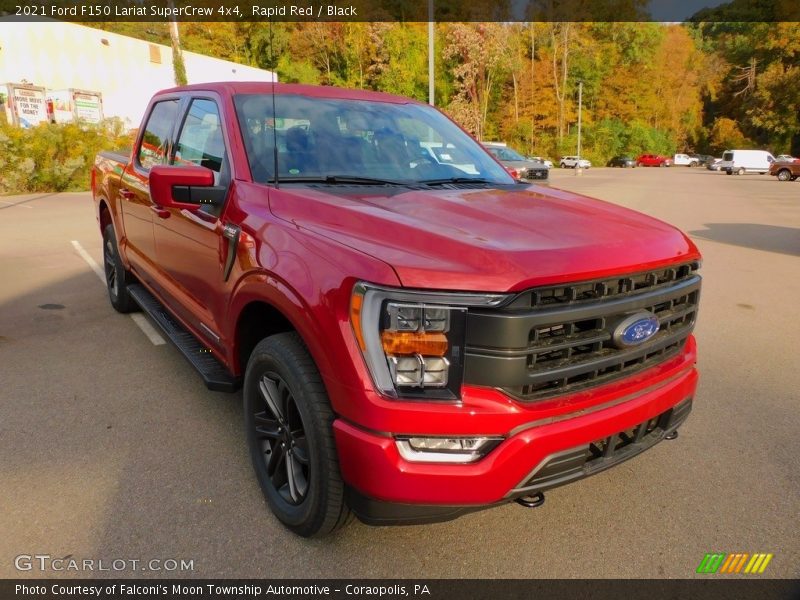 Rapid Red / Black 2021 Ford F150 Lariat SuperCrew 4x4