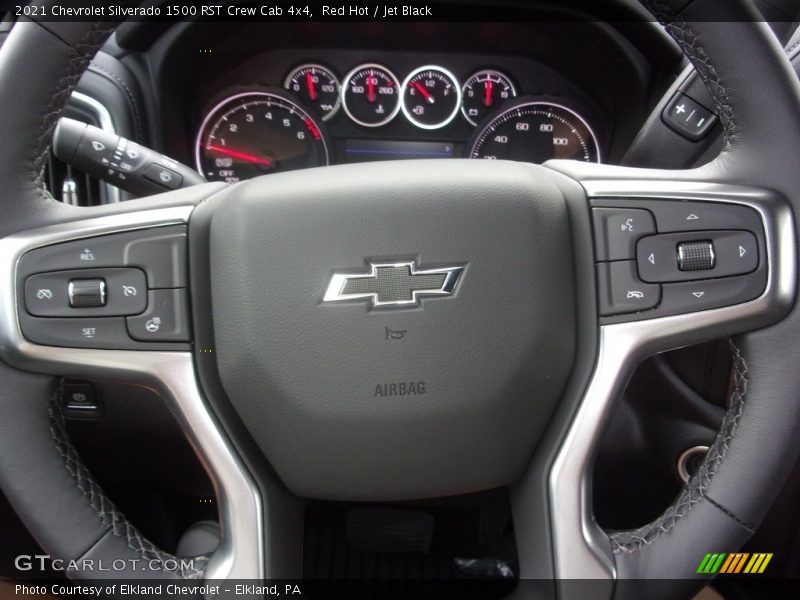 Red Hot / Jet Black 2021 Chevrolet Silverado 1500 RST Crew Cab 4x4