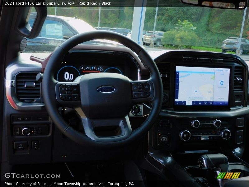 Rapid Red / Black 2021 Ford F150 Lariat SuperCrew 4x4