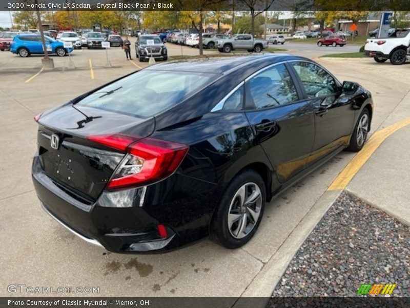 Crystal Black Pearl / Black 2020 Honda Civic LX Sedan
