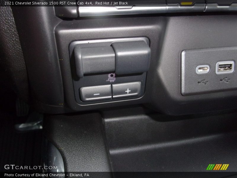 Red Hot / Jet Black 2021 Chevrolet Silverado 1500 RST Crew Cab 4x4
