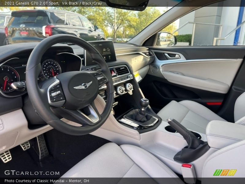  2021 G70 2.0T Sport Black/Gray Interior