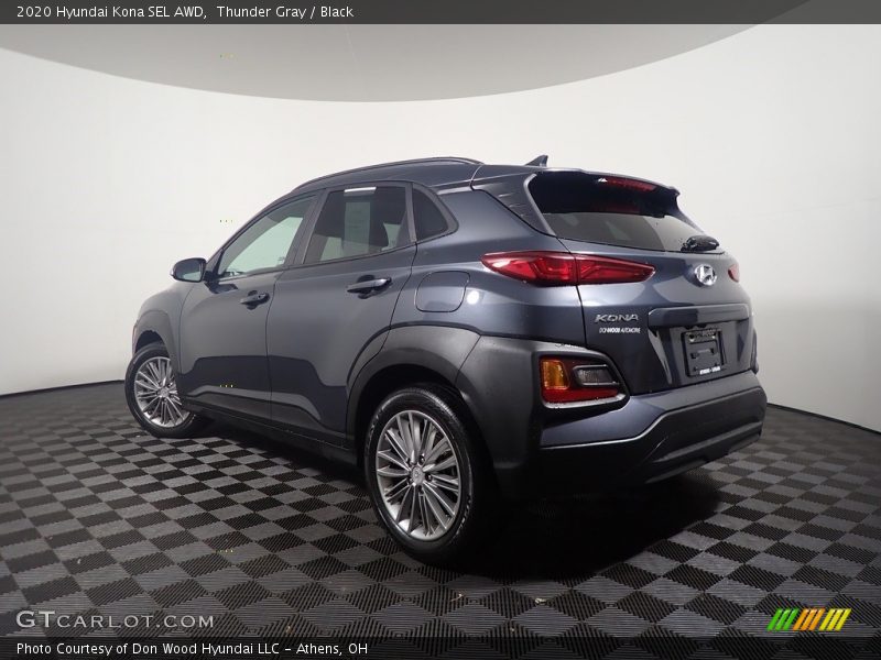 Thunder Gray / Black 2020 Hyundai Kona SEL AWD