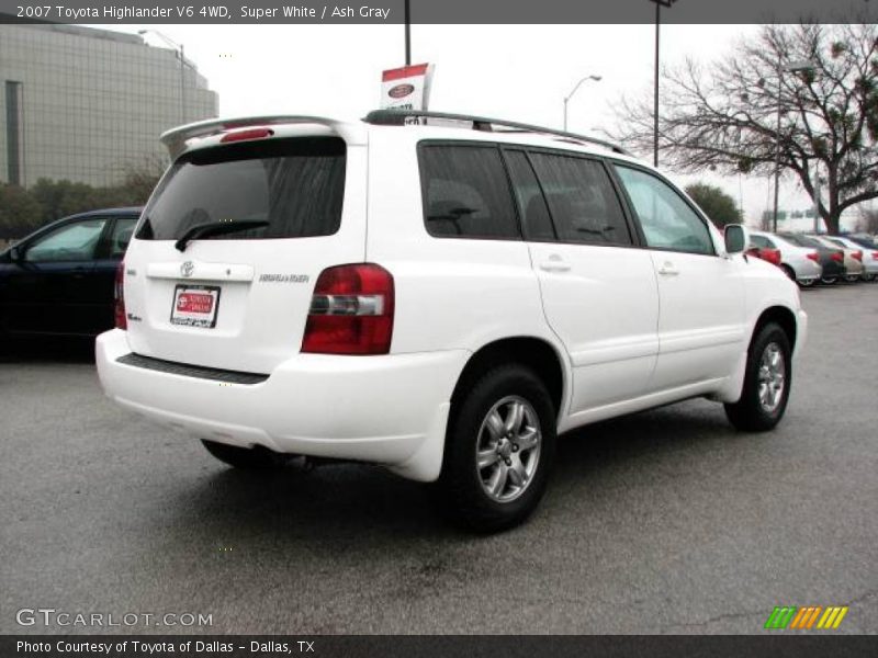 Super White / Ash Gray 2007 Toyota Highlander V6 4WD