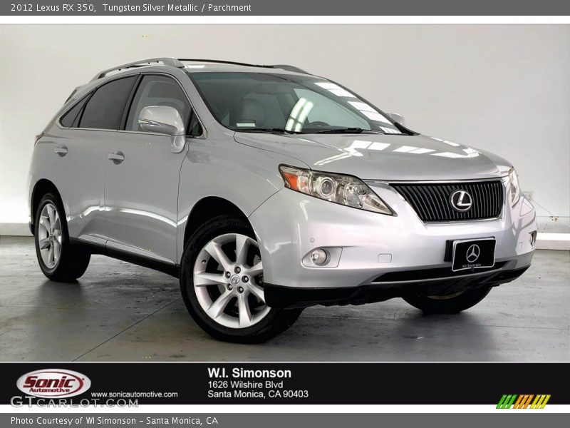 Tungsten Silver Metallic / Parchment 2012 Lexus RX 350