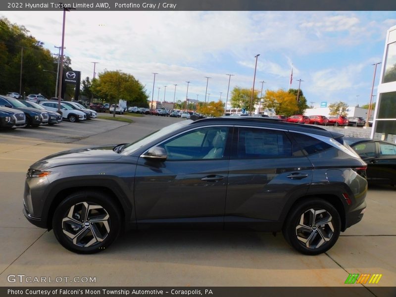 Portofino Gray / Gray 2022 Hyundai Tucson Limited AWD