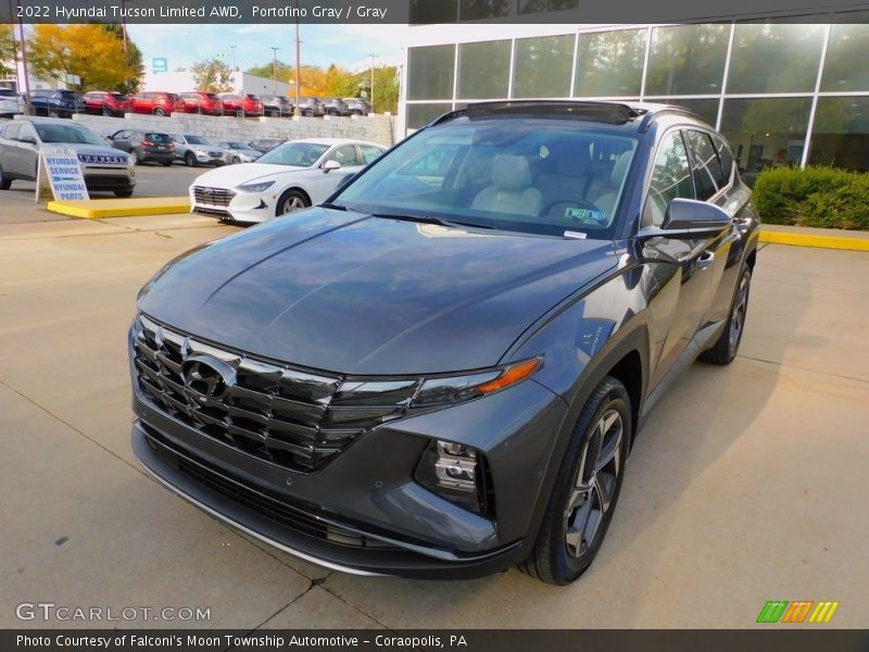 Portofino Gray / Gray 2022 Hyundai Tucson Limited AWD