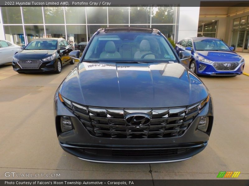 Portofino Gray / Gray 2022 Hyundai Tucson Limited AWD