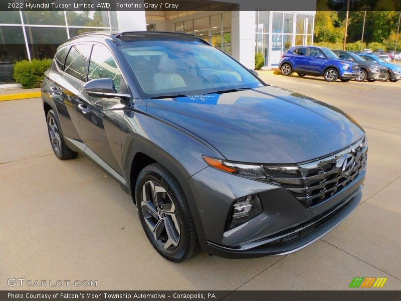 Portofino Gray / Gray 2022 Hyundai Tucson Limited AWD