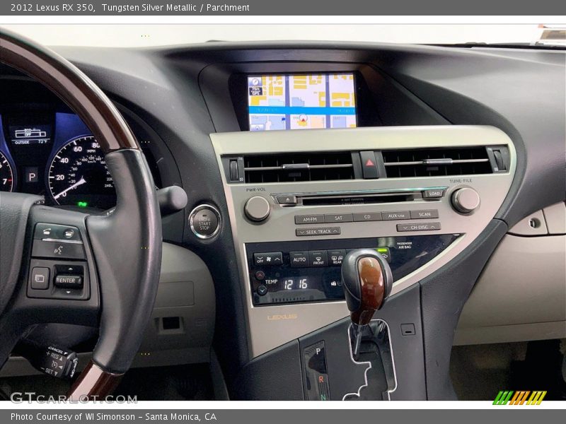 Controls of 2012 RX 350