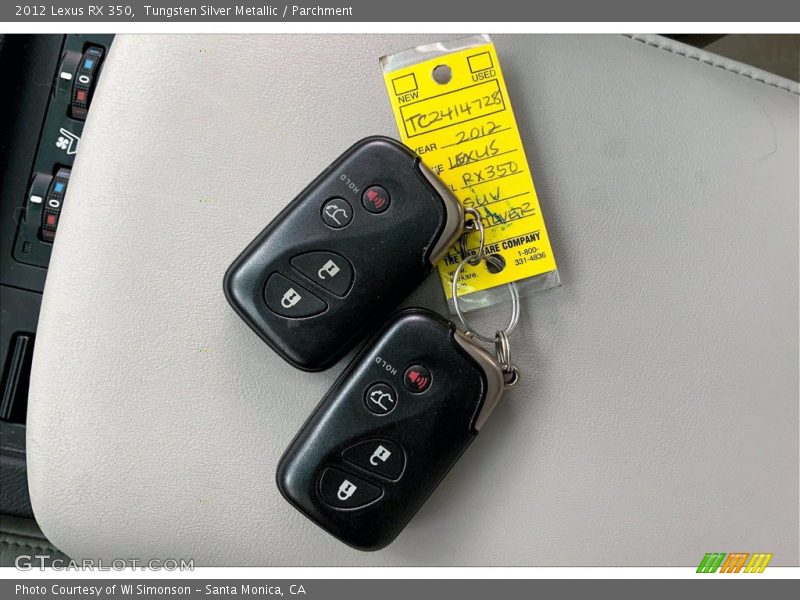 Keys of 2012 RX 350