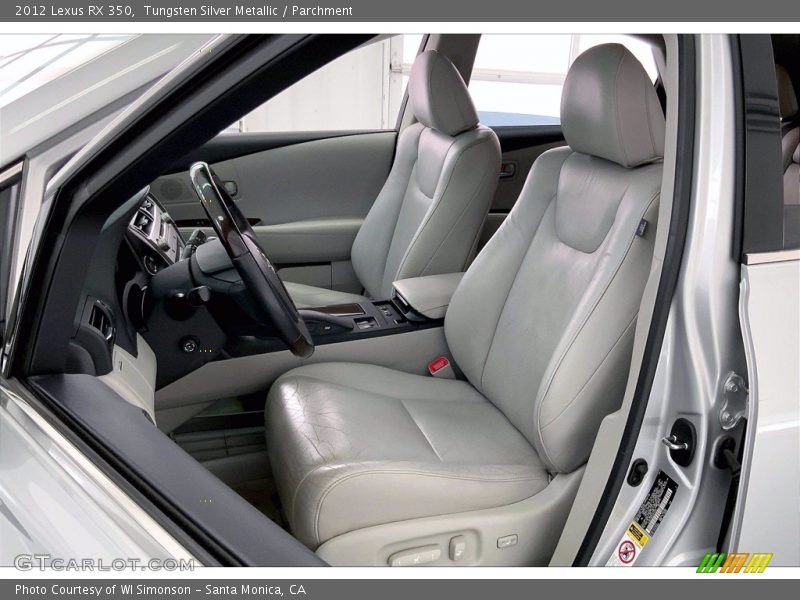 Front Seat of 2012 RX 350