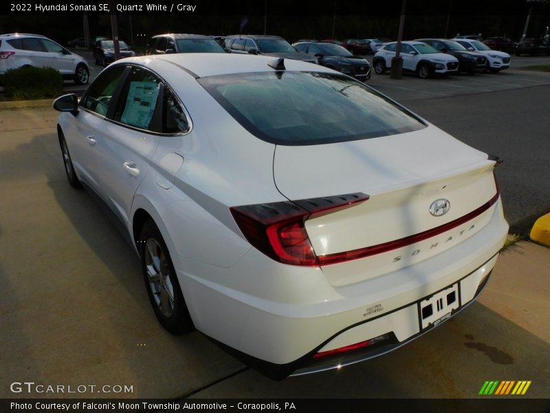 Quartz White / Gray 2022 Hyundai Sonata SE