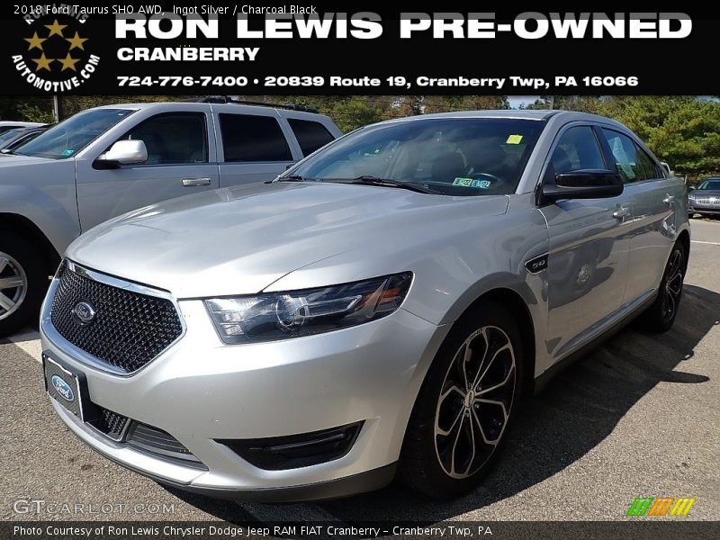 Ingot Silver / Charcoal Black 2018 Ford Taurus SHO AWD
