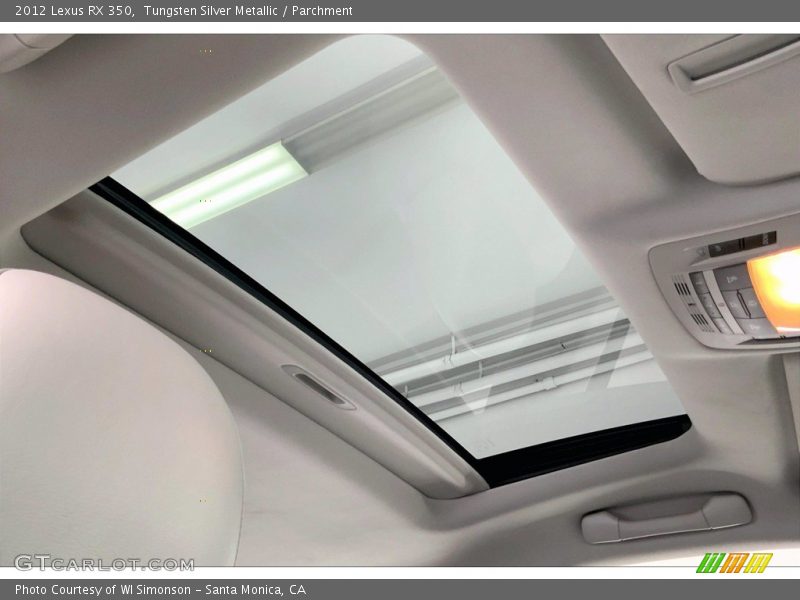 Sunroof of 2012 RX 350