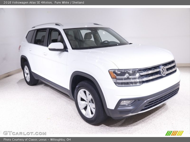 Pure White / Shetland 2018 Volkswagen Atlas SE 4Motion