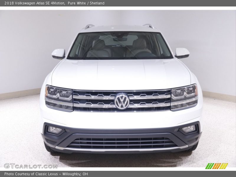 Pure White / Shetland 2018 Volkswagen Atlas SE 4Motion