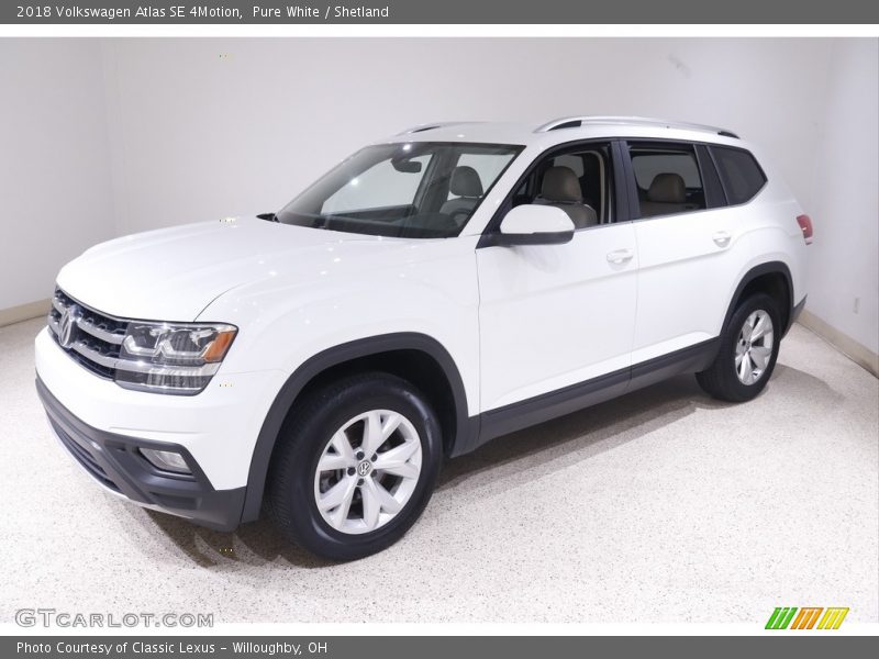 Pure White / Shetland 2018 Volkswagen Atlas SE 4Motion