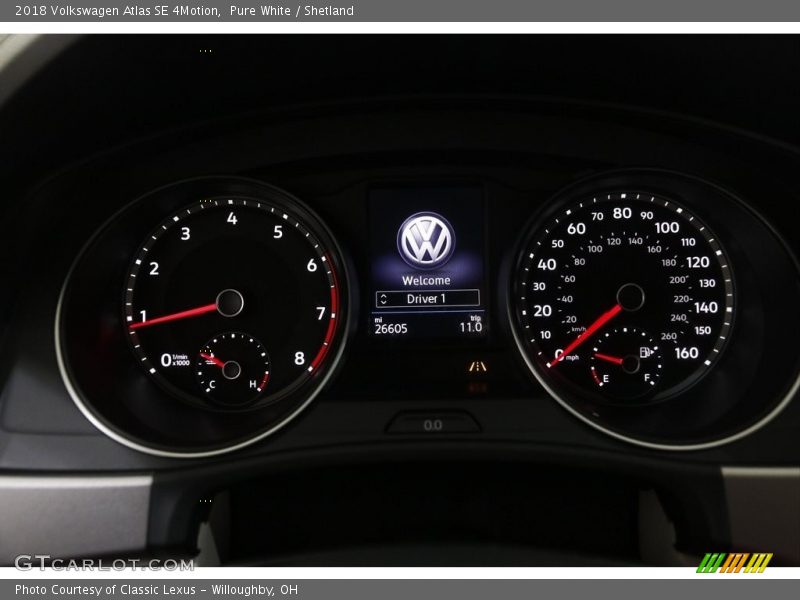 Pure White / Shetland 2018 Volkswagen Atlas SE 4Motion