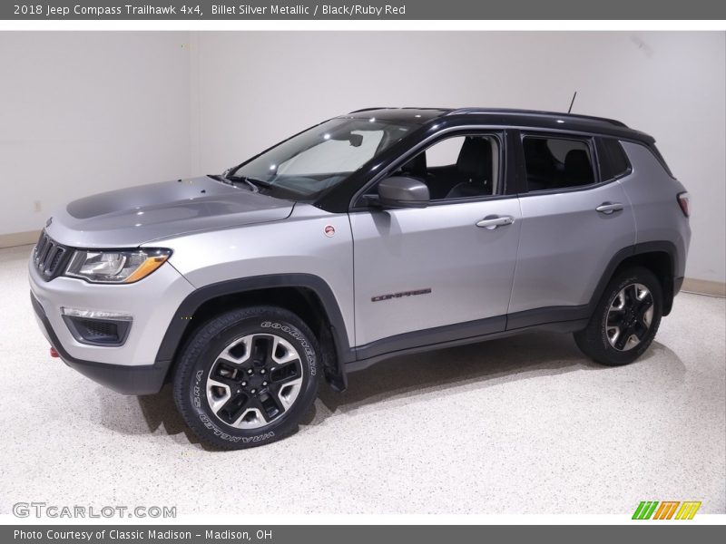 Billet Silver Metallic / Black/Ruby Red 2018 Jeep Compass Trailhawk 4x4