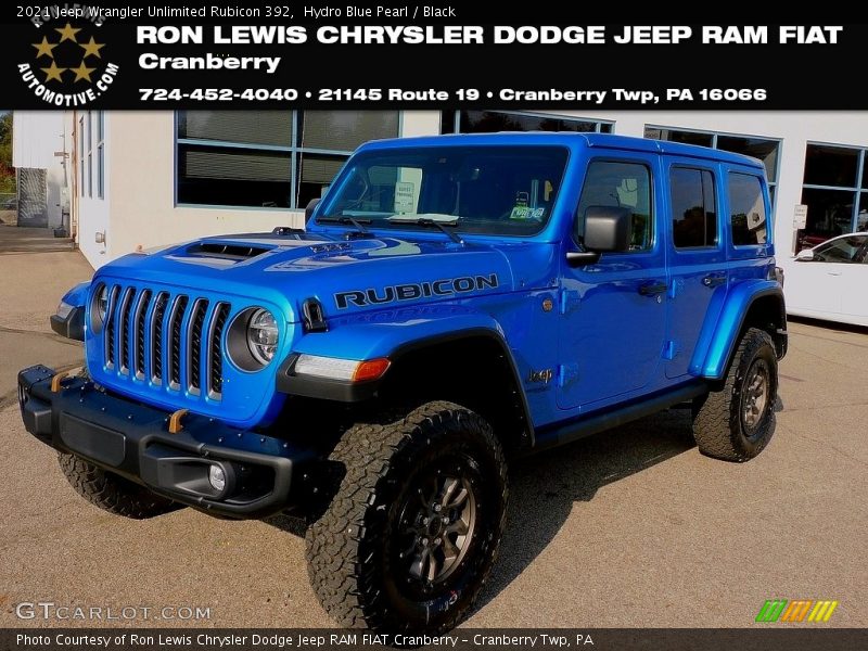 Hydro Blue Pearl / Black 2021 Jeep Wrangler Unlimited Rubicon 392