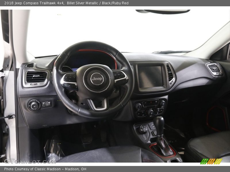 Billet Silver Metallic / Black/Ruby Red 2018 Jeep Compass Trailhawk 4x4