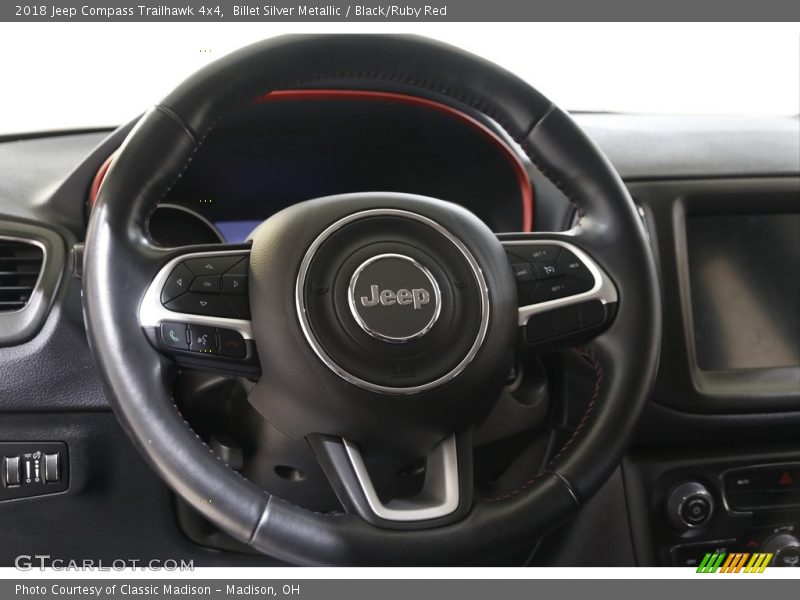 Billet Silver Metallic / Black/Ruby Red 2018 Jeep Compass Trailhawk 4x4