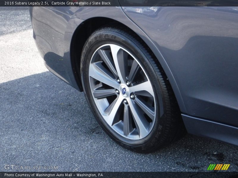 Carbide Gray Metallic / Slate Black 2016 Subaru Legacy 2.5i