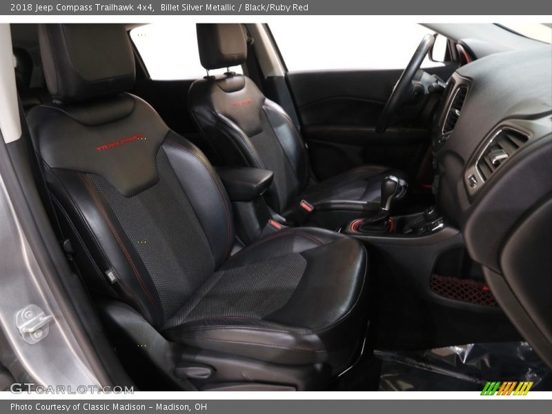 Billet Silver Metallic / Black/Ruby Red 2018 Jeep Compass Trailhawk 4x4