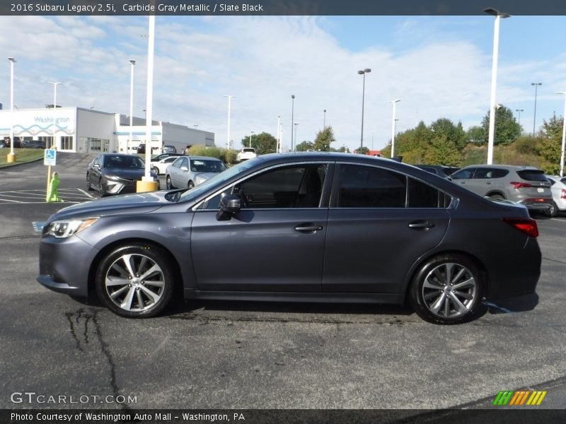 Carbide Gray Metallic / Slate Black 2016 Subaru Legacy 2.5i