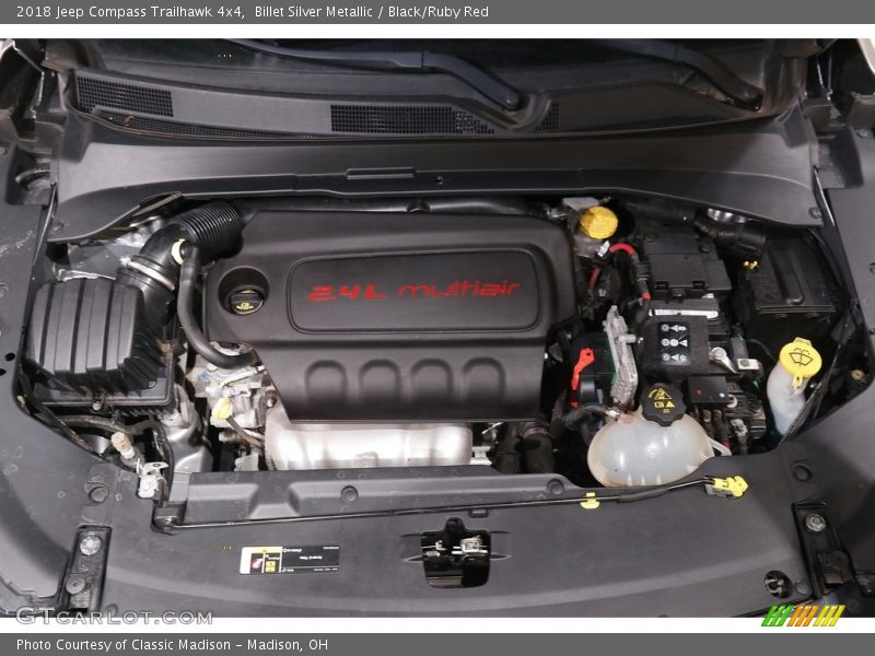 Billet Silver Metallic / Black/Ruby Red 2018 Jeep Compass Trailhawk 4x4